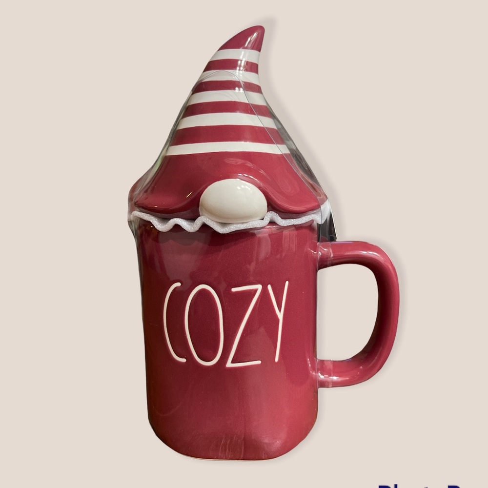 Rae Dunn Cozy Mug with Gnome Topper